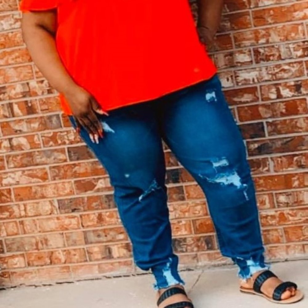 Ripped Blue Jeans